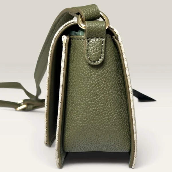 Tommy2 NWT Tommy Hilfiger Monogram Crossbody Bag Beige & Green Purse