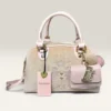 NWT Juicy Couture Sparkle Royal Satchel Buff Beige Handbag Purse