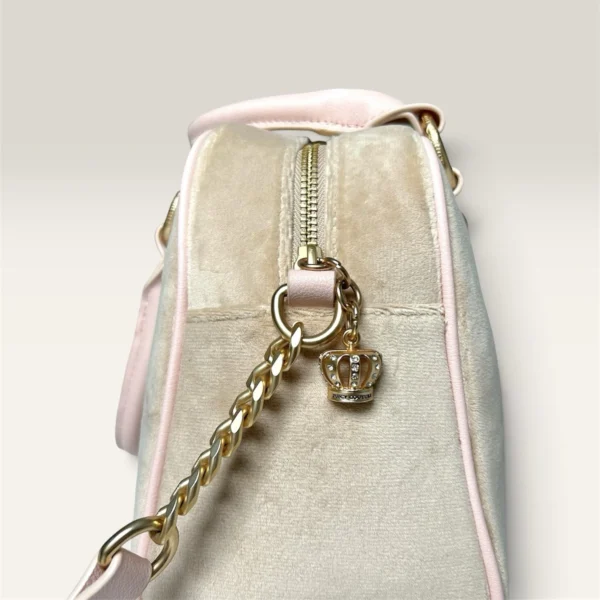 s-l1600 3 NWT Juicy Couture Sparkle Royal Satchel Buff Beige Handbag Purse