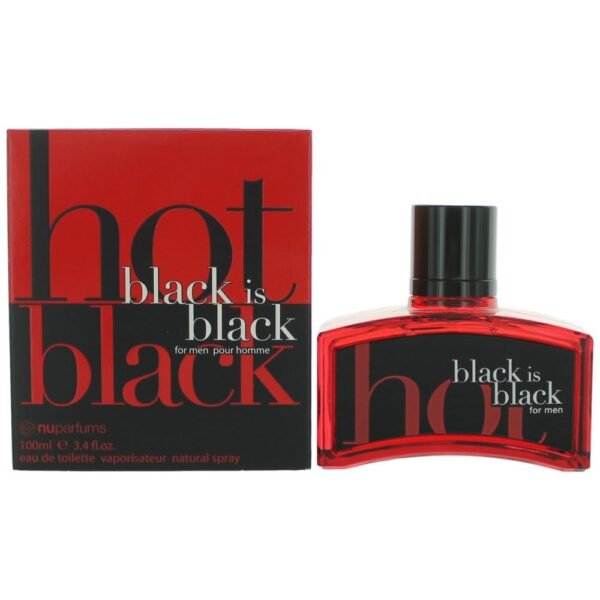 amblkish34s.jpg Black Is Black Hot by NuParfums, 3.4 oz EDT Spray for Men