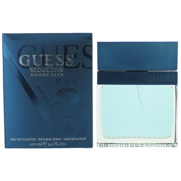 amgbs34s.jpg Guess Seductive Homme Blue by Guess, 3.4 oz EDT Spray for Men