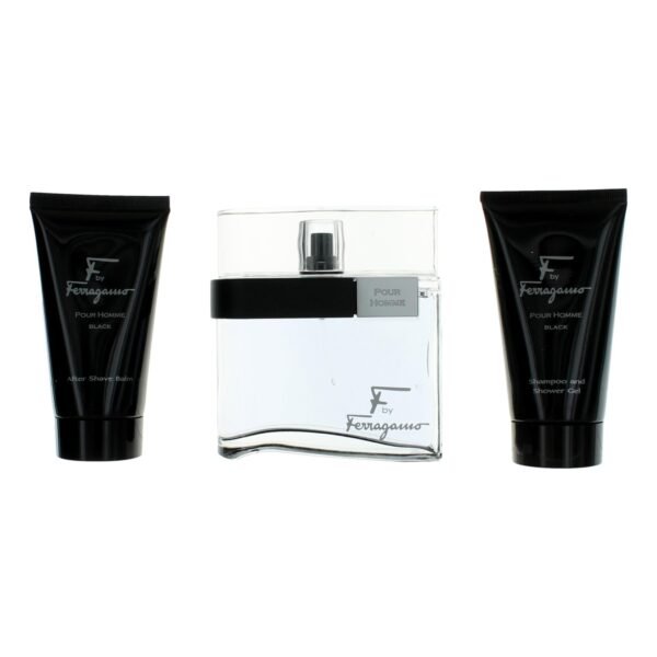 amgsffb3.jpg F Black by Salvatore Ferragamo, 3 Piece Gift Set for Men
