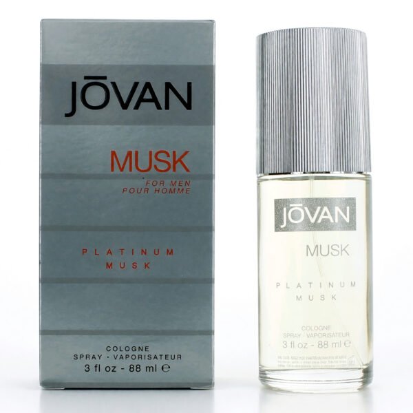 amjovpm3s.jpg Jovan Platinum Musk by Jovan, 3 oz Eau De Cologne Spray for Men