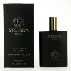 amstb34as.jpg Stetson Black by Coty, 3.4oz Skin Invigorating After Shave Splash men