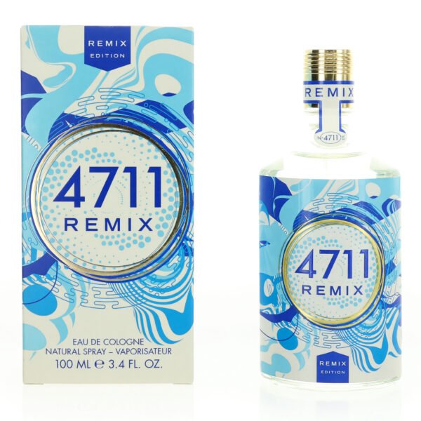 4711 Remix Sparkling Island by Muelhens, 3.4oz Eau de Cologne Spray for Unisex