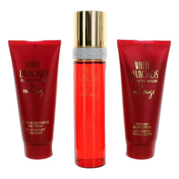 awgwder3.jpg White Diamonds En Rouge by Elizabeth Taylor, 3 Piece Gift Set women