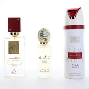 bglatt33.jpg Ana Abiyedh Rouge by Lattafa, 3 Piece Gift Set for Unisex