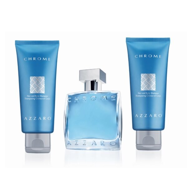 bmazza33s.jpg Chrome by Azzaro, 3 Piece Gift Set for Men with 3.3 oz Eau De Toilette Spray