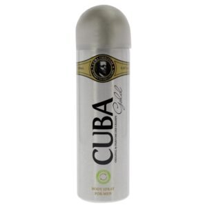Gold by Cuba, 6.76 oz Body Spray for Men