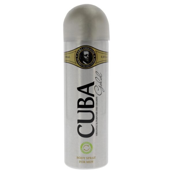 Gold by Cuba, 6.76 oz Body Spray for Men