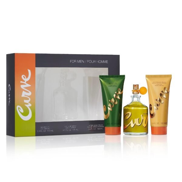bmcurv34s.jpg Curve by Liz Claiborne, 3 Piece Gift Set for Men with 4.2 oz Cologne Spray