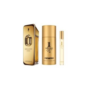 Million Gold by Paco Rabanne, 3 Piece Gift Set for Men