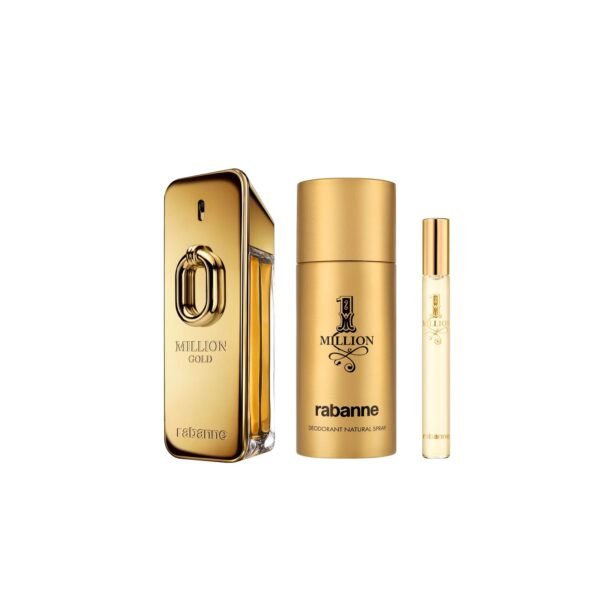 bmpaco33s.jpg Million Gold by Paco Rabanne, 3 Piece Gift Set for Men