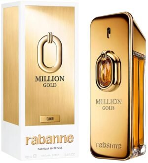 bmpaco34s2.jpg Million Gold Elixir by Paco Rabanne, 3.4 oz Eau De Parfum Spray Intense for Men