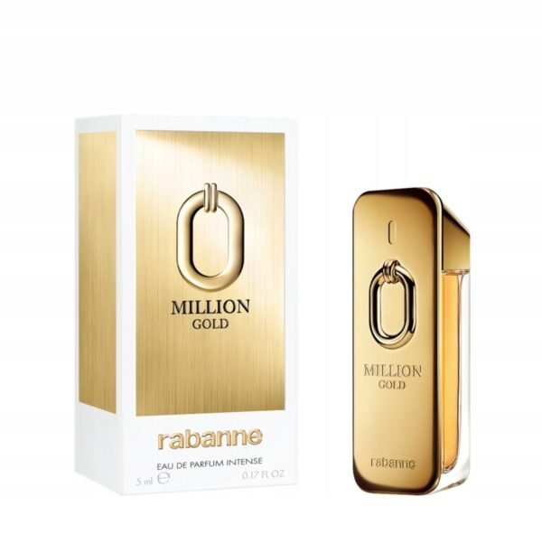 bmpaco5.jpg Million Gold by Paco Rabanne, 0.17 oz Eau De Parfum Intense Mini for Men