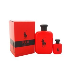 Polo Red by Ralph Lauren, 2 Piece Gift Set for Men with 4.2 oz Eau De Toilette