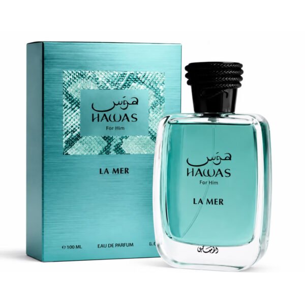 bmrasa33s.jpg Hawas La Mer by Rasasi, 3.38 oz Eau De Parfum Spray for Men