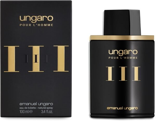 Ungaro Three by Emanuel Ungaro, 3.4 oz Eau De Toilette Spray for Men