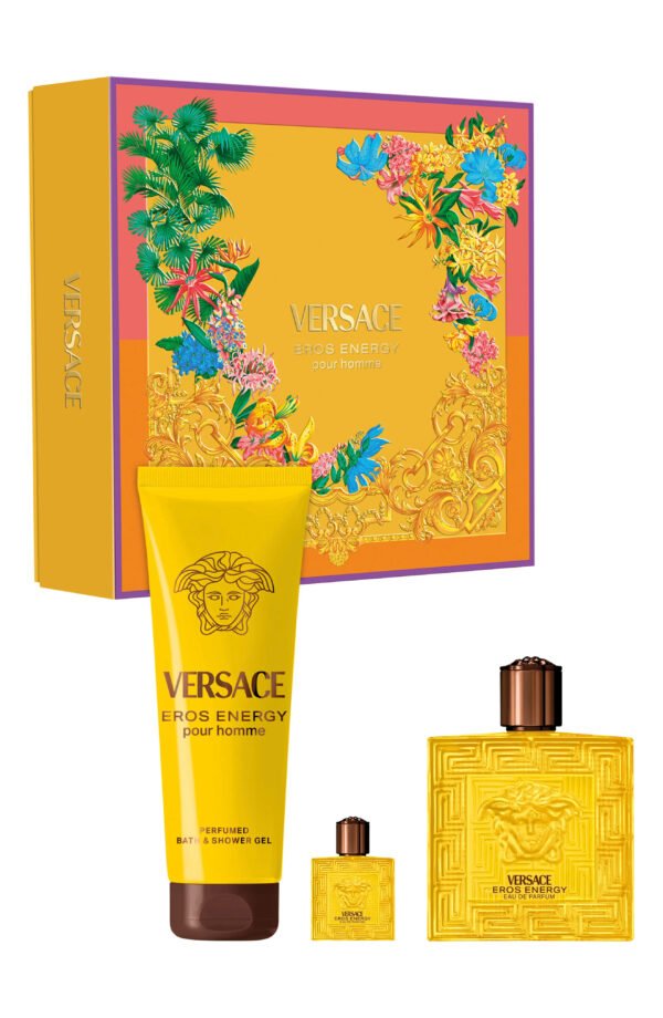 Eros Energy by Versace, 3 Piece Gift Set for Men