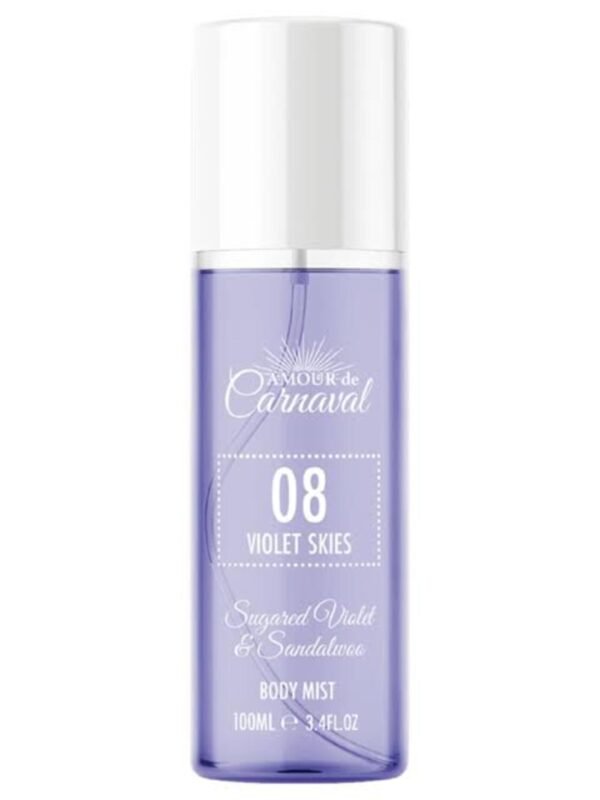 08 Violet Skies by Amour De Carnaval, 3.4 oz Body Mist for Women