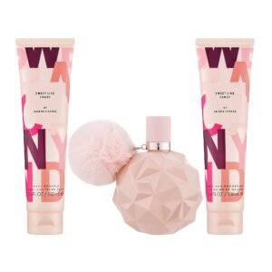 Sweet Like Candy by Ariana Grande, 3 Piece Gift Set for Women with 3.4 oz Eau De Parfum Spray