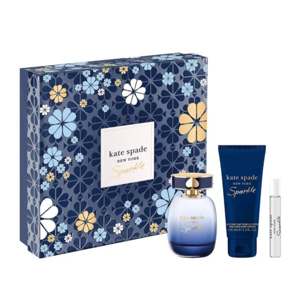 Sparkle by Kate Spade, 3 Piece Gift Set for Women with 3.3 oz Eau De Parfum Spray Intense