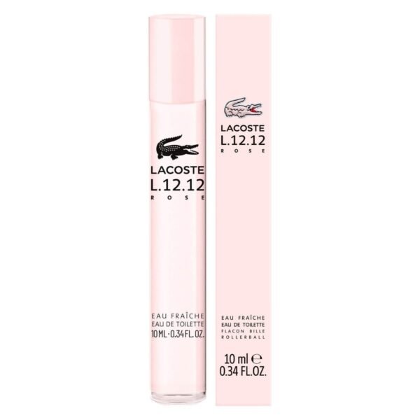 L.12.12 Rose Eau Fraiche by Lacoste, 0.33 oz Eau De Toilette Rollerball for Women