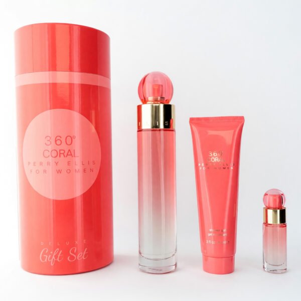 bx36034s.jpg Perry Ellis 360 Coral by Perry Ellis, 3 Piece Gift Set for Women