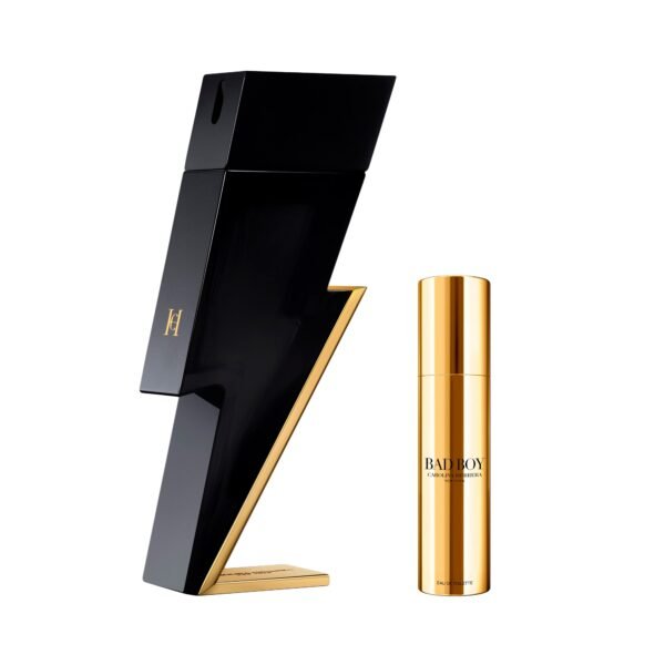 bxcaro23s.jpg Bad Boy by Carolina Herrera, 2 Piece Gift Set for Men with .34 oz Eau De Toilette Spray