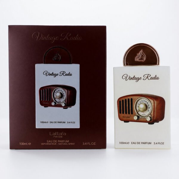 bxlatt34s24.jpg Vintage Radio by Lattafa, 3.4 oz EDP Spray for Unisex