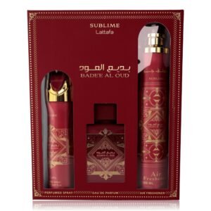 bxlatt34s3.jpg Bad'e Al Oud Sublime by Lattafa, 3 Piece Gift Set for Unisex