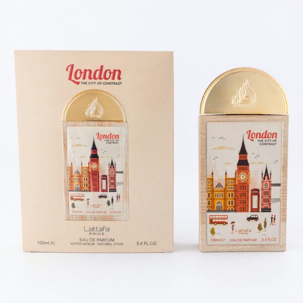 bxlatt34s44.jpg London The City Of Contrast by Lattafa, 3.4 oz EDP Spray for Unisex