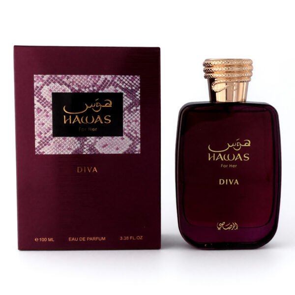 bxrasa33s3.jpg Hawas Diva by Rasasi, 3.3 oz EDP Spray for Women