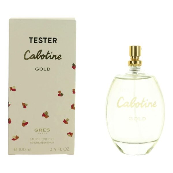 twcabg34s.jpg Cabotine Gold by Parfums Gres, 3.4 oz EDT Spray for Women Tester