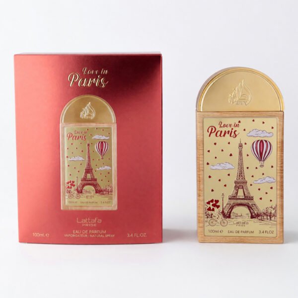 bxlatt10s26.jpg Love In Paris by Lattafa Pride, 3.4 oz EDP Spray for Women