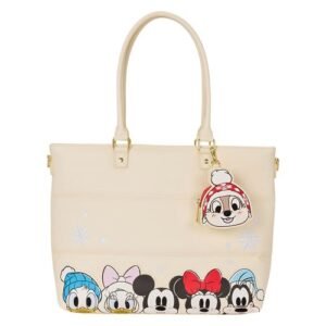 Loungefly Mickey Mouse and Friends Holiday Snow Tote Bag - Pre-Order October 2026