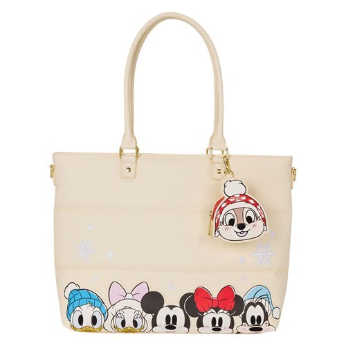 Loungefly Mickey Mouse and Friends Holiday Snow Tote Bag - Pre-Order October 2026
